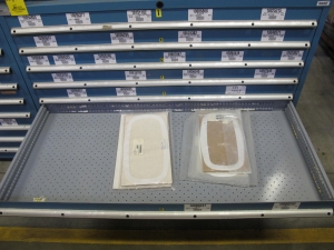 LISTA HEAVY DUTY 9-DRAWER PARTS CABINET W/ CONTENTS (W-50) LOADING & HANDLING FEE $25-